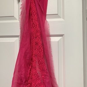 Pink scarf